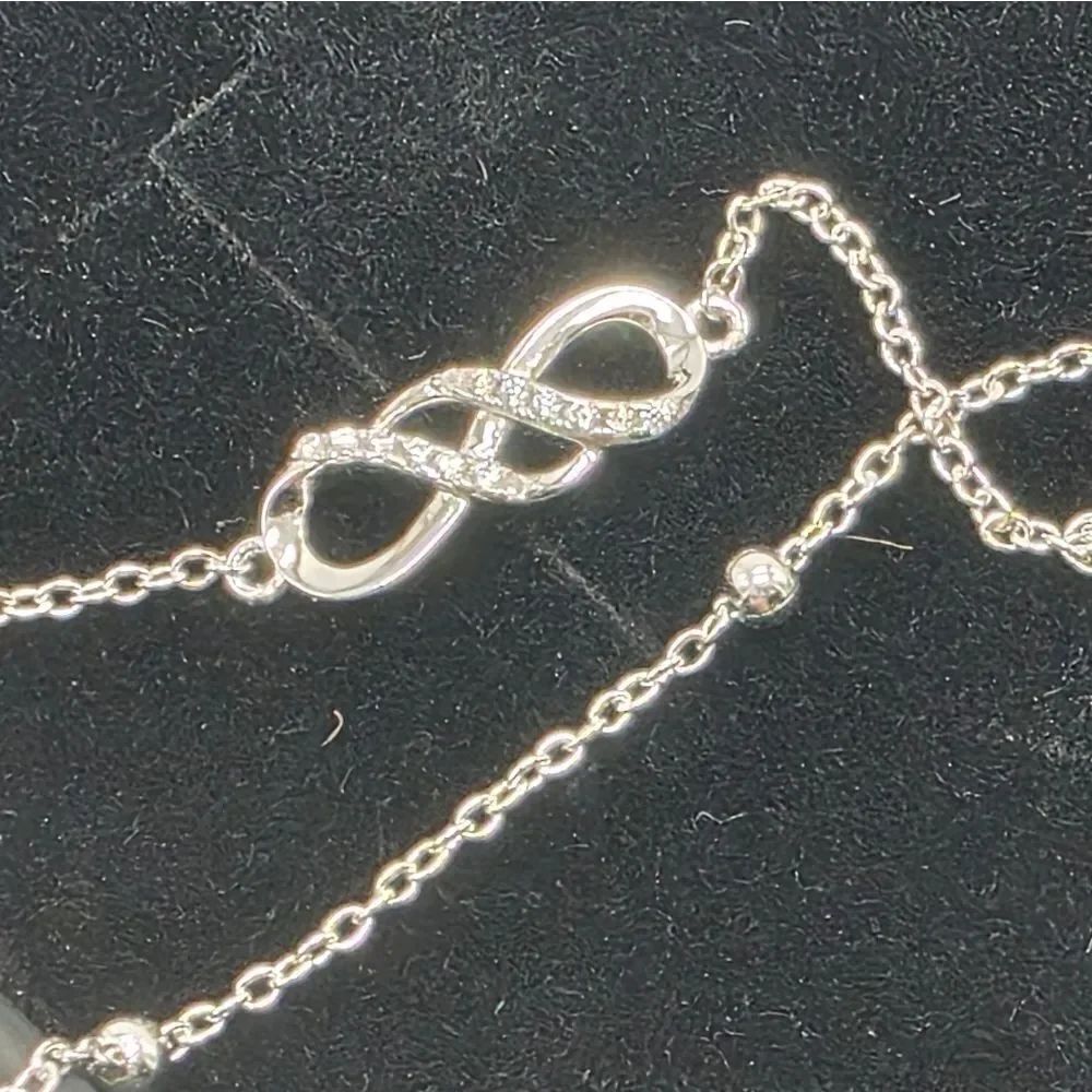 🩵⏭️NIB Sterling Silver Infinity Double Layer Bracelet - Picture 10 of 16